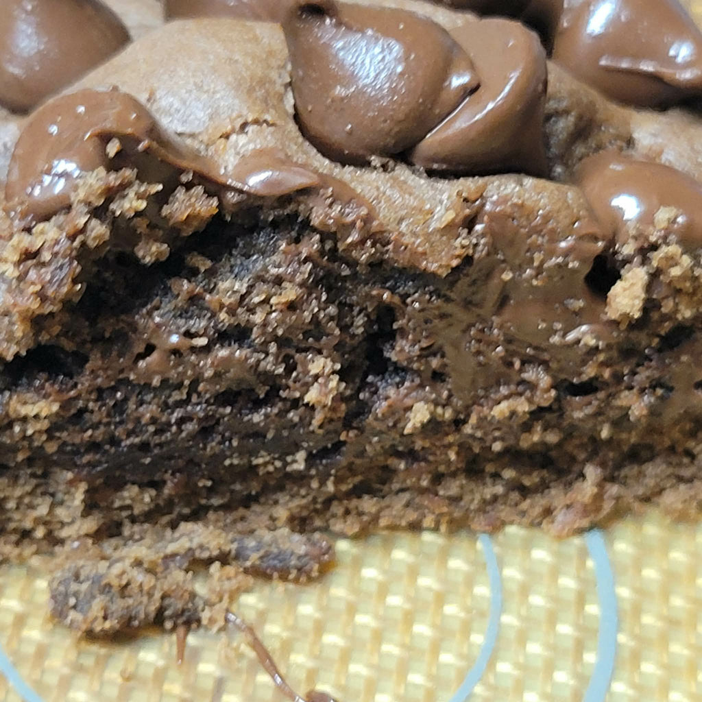 Double Chocolate Chip Brownie Stuffed Cocoa Cookie