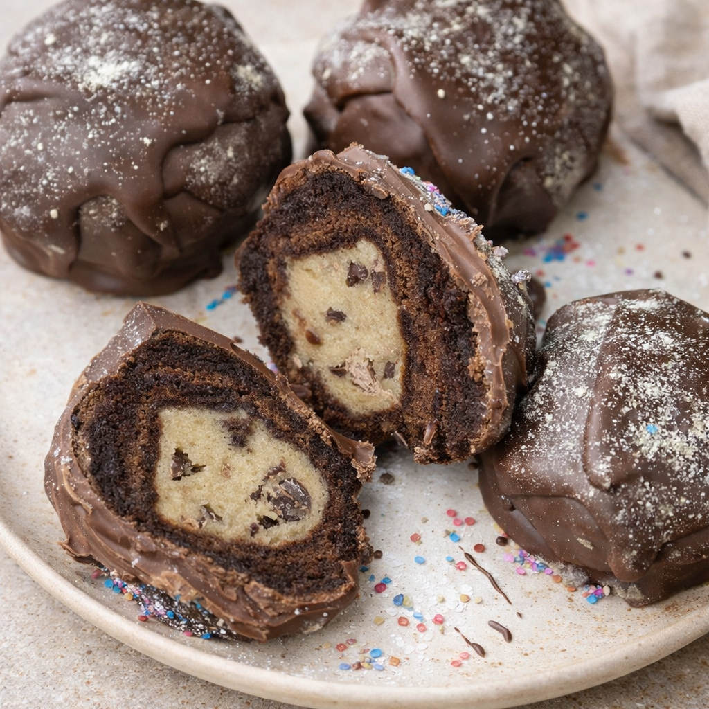 Chocolate-Coated Cookie Dough Brownies 6-7 Ounce