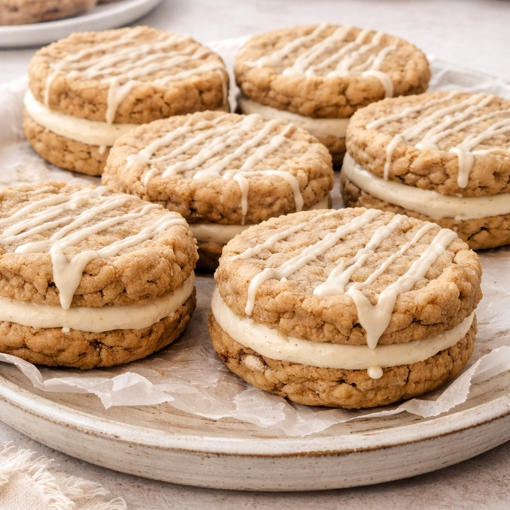 Bakery Jumbo Oatmeal Cream Pie Cookies – 6 Pack | 7.5 oz Each
