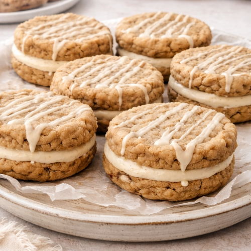 Bakery Jumbo Oatmeal Cream Pie Cookies – 6 Pack | 7.5 oz Each