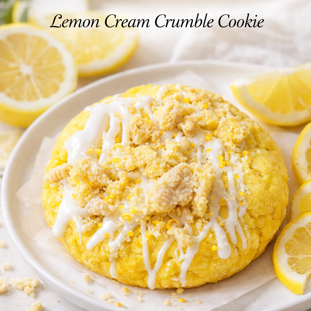Lemon Crème Crumble Cookie | 5+ oz Gourmet Bakery Cookie
