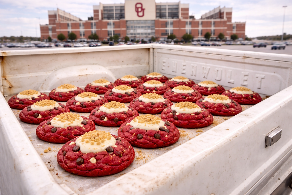 The Crimson Crunch Cookie 🏈