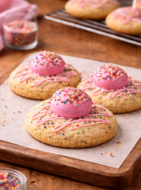 Cotton Candy Cake Pop Cookie (Pink)