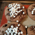 Chocolate Chip Brownie Stuffed Hot Cocoa Cookies